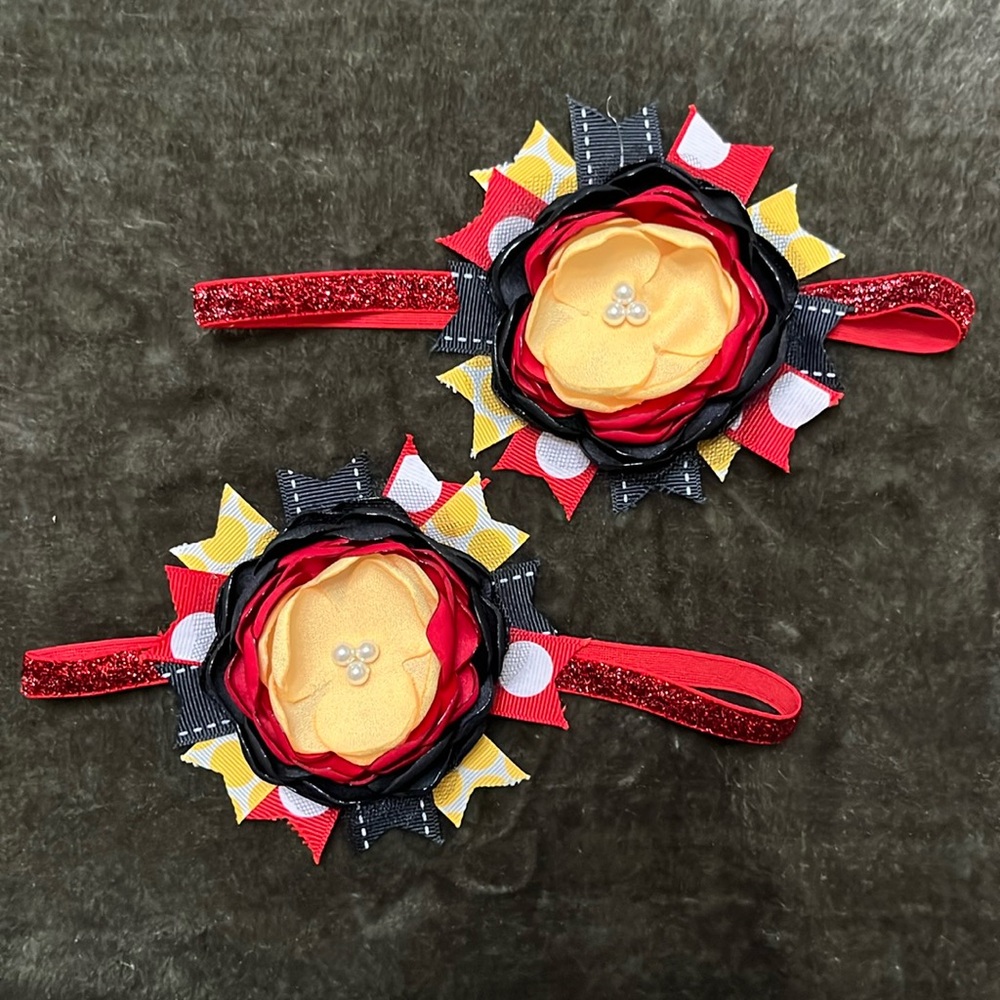 Yellow Red & Black Headbands